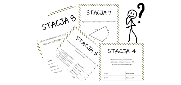Własności figur płaskich – powtórzenie wiadomości (stacje zadaniowe)