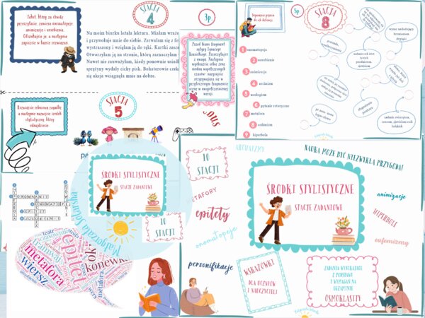 Środki stylistyczne- stacje zadaniowe