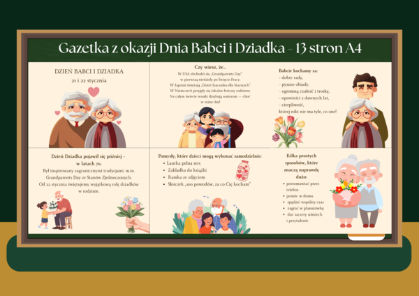 Gazetka z okazji Dnia Babci i Dziadka – 13 stron