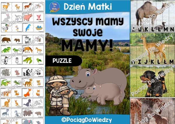 Dzień Matki. Wszyscy mamy swoje mamy - puzzle