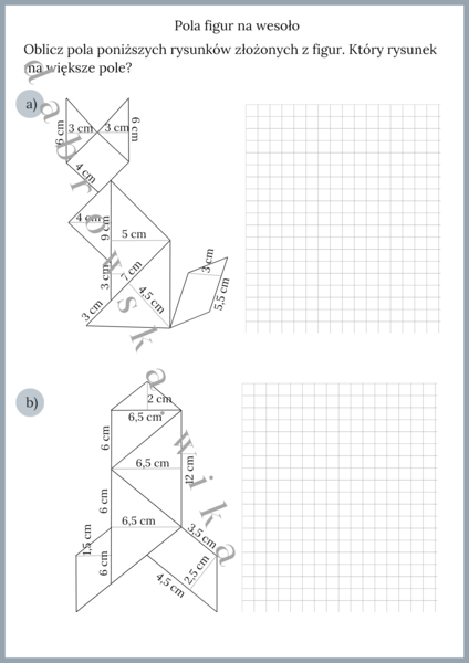 Pola figur na wesoło