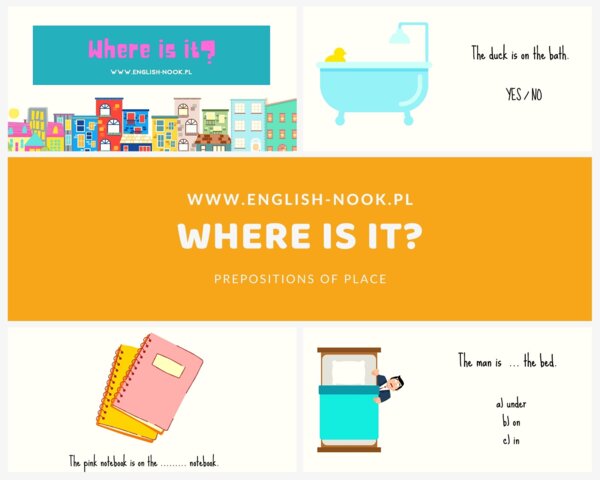 Angielski. Przyimki miejsca