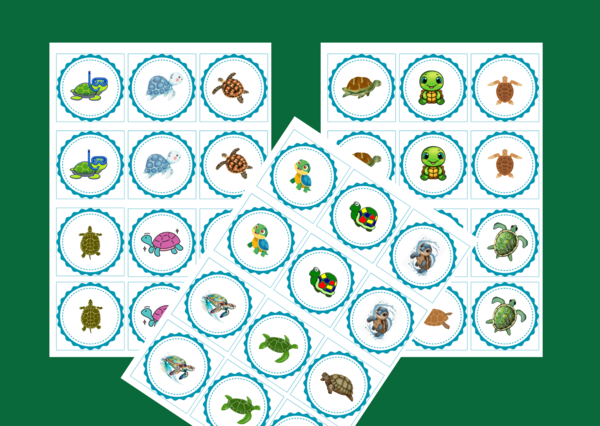 DZIEŃ ŻÓŁWIA – memory – 36 szt.