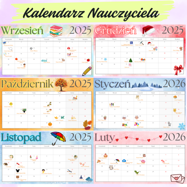 Kalendarz Nauczyciela 2025/2026