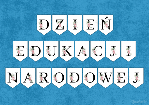 Dzień Edukacji Narodowej - girlanda
