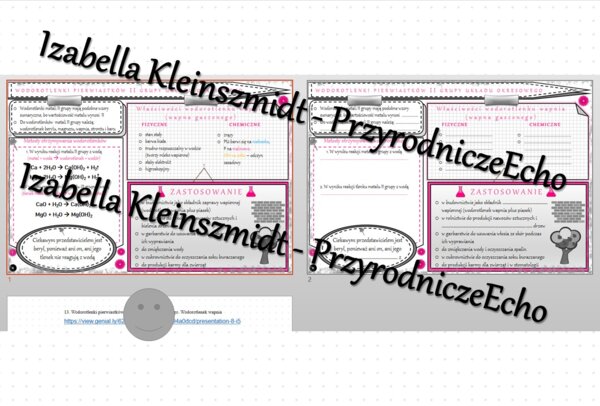 Minizestaw na temat „Wodorotlenki pierwiastków II grupy układu okresowego. Wodorotlenek wapnia” – sketchnotka + karta pracy w power point + gratisowy link do prezentacji multimedialnej niekomercyjnej wykonanej w genial.ly do indywidualnego pobrania i uży