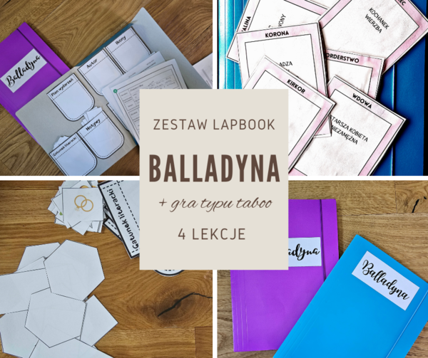 Lapbook "Balladyna" + gra taboo