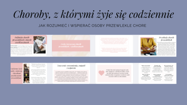 Edukacja Zdrowotna- PREZENTACJA-Choroby, z którymi żyje się codziennie- jak rozumieć i wspierać osoby przewlekle chore – kl 6- 15SLAJDÓW PDF