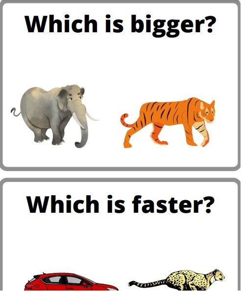 Przymiotniki - stopień wyższy - porównanie