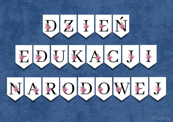 Dzień Edukacji Narodowej - girlanda