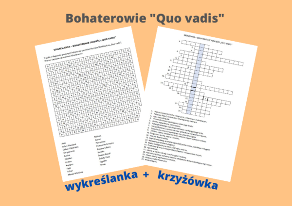 "Quo vadis" - wykreślanka + krzyżówka