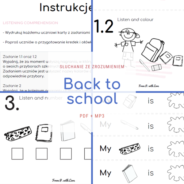Back to school - słuchanie i czytanie ze zrozumieniem