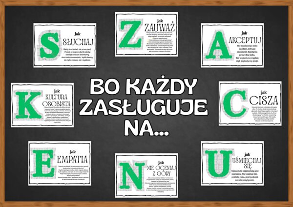 SZACUNEK - zestaw materiałów edukacyjnych (gazetka + scenariusz)
