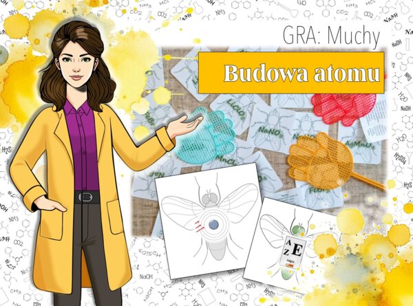 Klasa 7. Chemia. Budowa atomu i jego położenie w układzie okresowym. Gra. Muchy.
