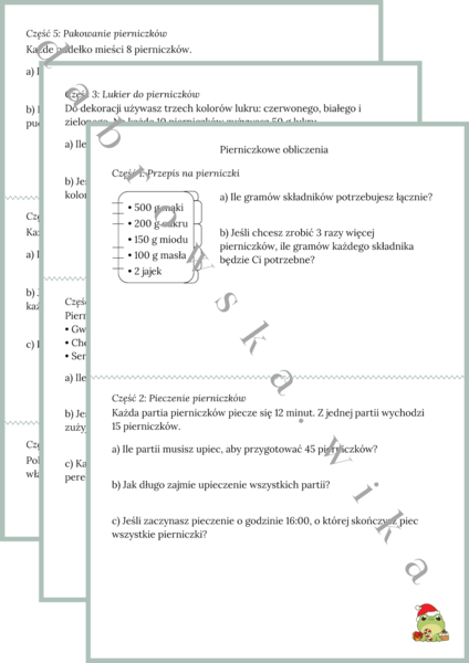 Pierniczkowe obliczenia