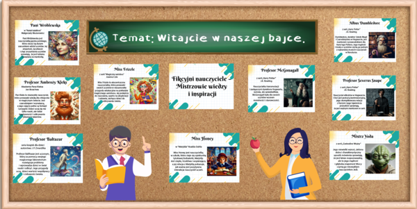 Gazetka Fikcyjni Nauczyciele - Dzień Nauczyciela