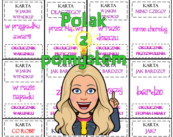 Karty "Części Zdania"