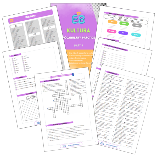 Egzamin Ósmoklasisty. Vocabulary Practice. Dział: Kultura