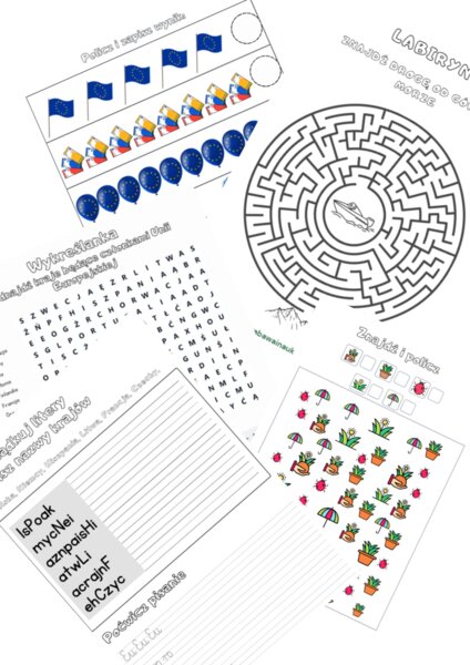 Dzień Europy karty pracy