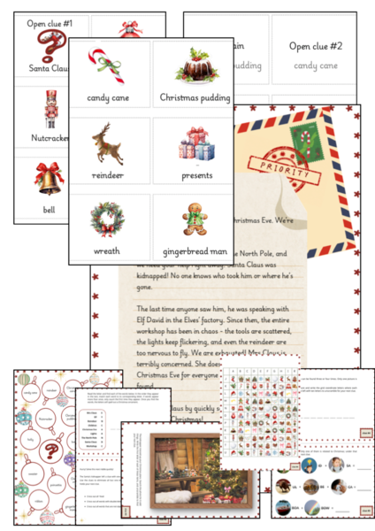 Christmas Escape Room - Rozwiąż świąteczne zadania, aby odnaleźć Mikołaja