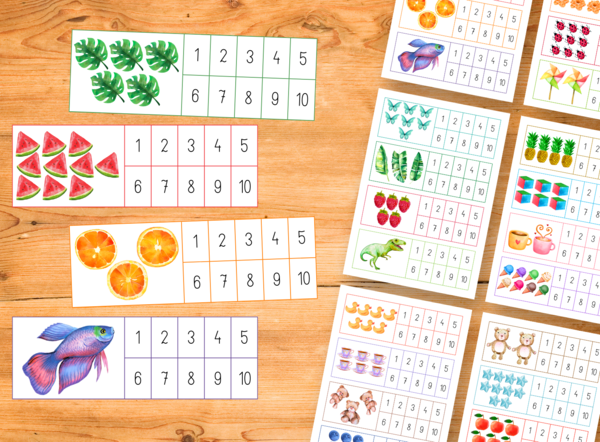 Policz i zaznacz - nauka liczenia od 1 do 10