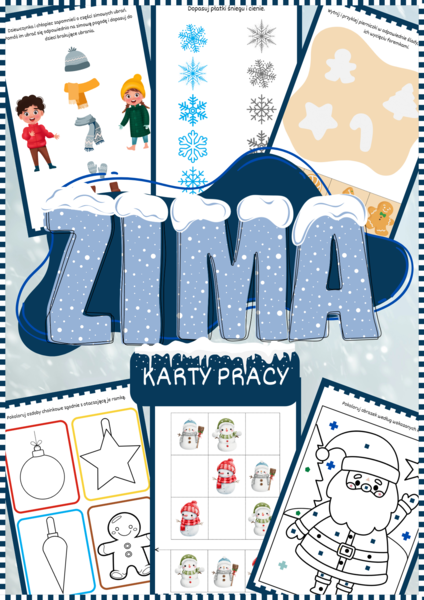 Karty pracy ZIMA/Mikołaj