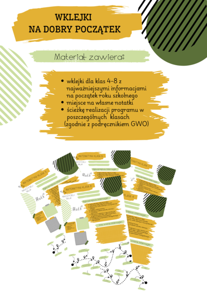 Wklejki na dobry początek - Matematyka 4-8