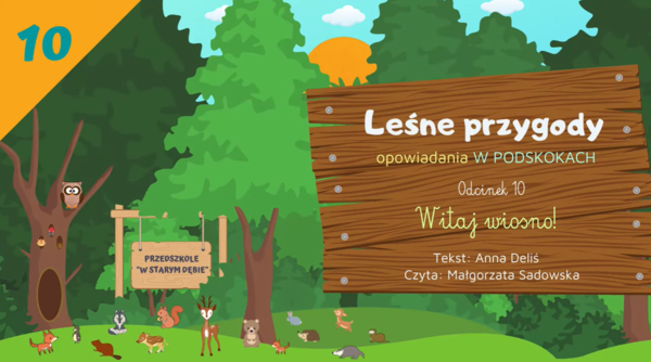 LEŚNE PRZYGODY - opowiadania W PODSKOKACH odc. 10 "Witaj wiosno!" AUDIOBOOK | WIOSNA