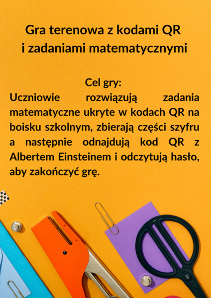 Matematyczna gra terenowa z kodami QR