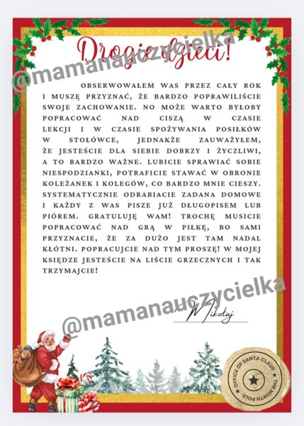 List od świętego Mikołaja