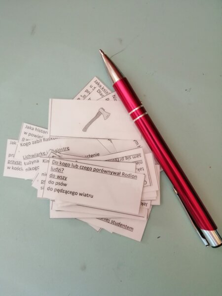 "Zbrodnia i kara" 30 pytań na A-4