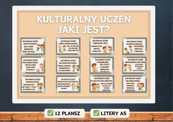 Gazetka szkolna - JAKI JEST KULTURALNY UCZEŃ?