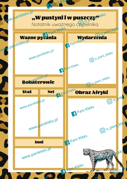 "W pustyni i w puszczy" - notatnik uważnego czytelnika