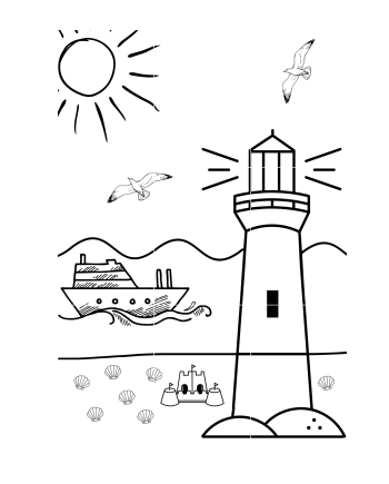 Kolorowanka xxl - WAKACYJNA 9 części