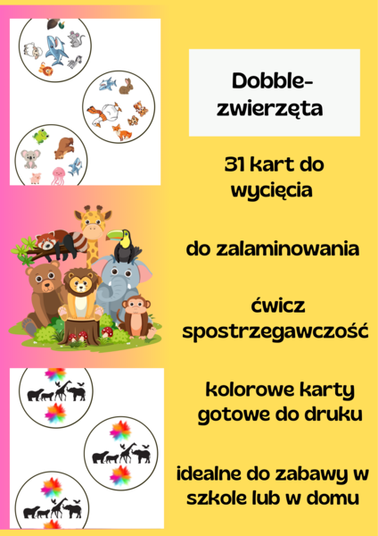 DOBBLE ZWIERZĘTA