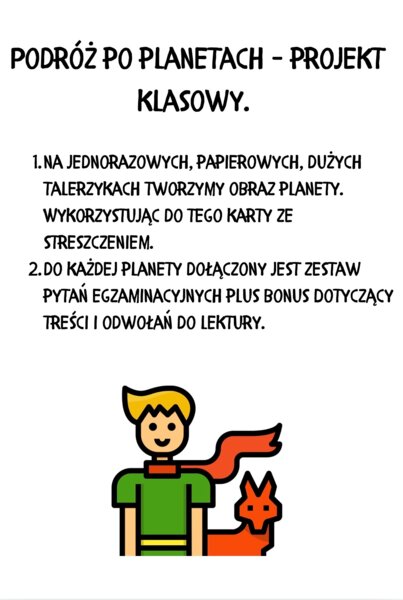 Podróż po planetach z Małym Ksieciem