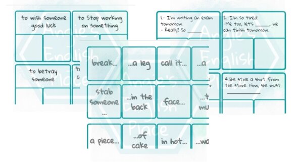 Idioms - matching - Idiomy - dopasowywanie