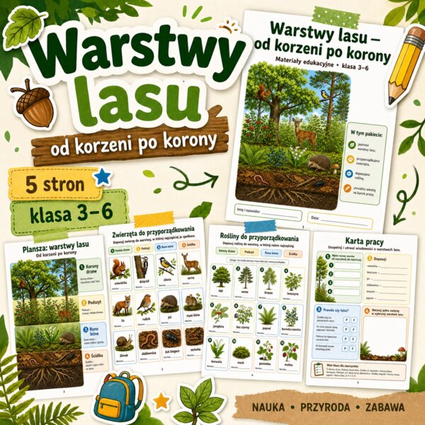 Warstwy lasu - od korzeni po korony