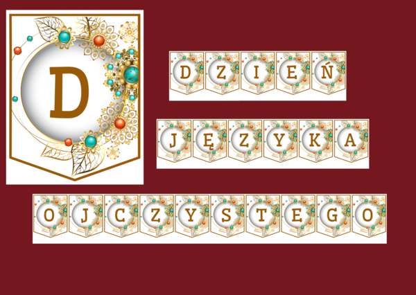 DZIEŃ JĘZYKA OJCZYSTEGO – biblioteka – GIRLANDA - gazetka – wersja 5