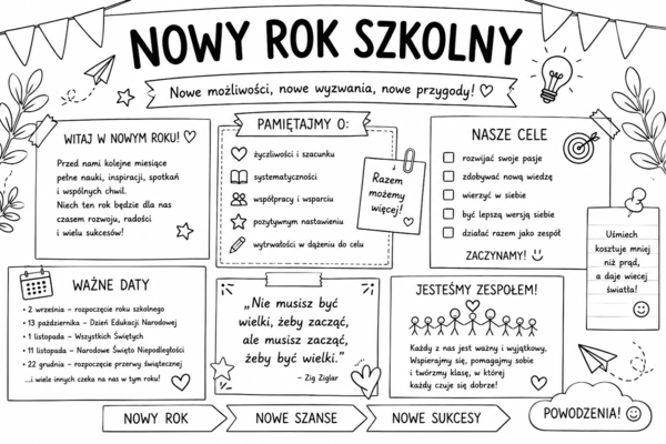 Gazetka na nowy rok szkolny