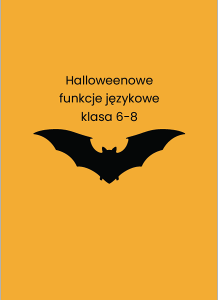 Halloweenowe funkcje językowe klasa 6-8