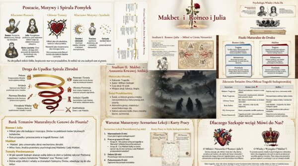 Szekspir, który zachwyca: Kompletny zestaw do „Romea i Julii” oraz „Makbeta”