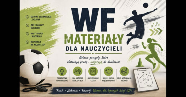 50 GOTOWYCH KRÓTKICH SCENARIUSZY LEKCJI WYCHOWANIA FIZYCZNEGO DLA SZKOŁY PONADPODSTAWOWEJ