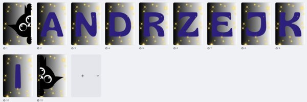 ANDRZEJKI - GIRLANDA NAPIS