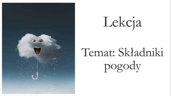 Klasa 4 - Składniki pogody