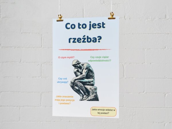 Plakat: "Co to jest rzeźba?"