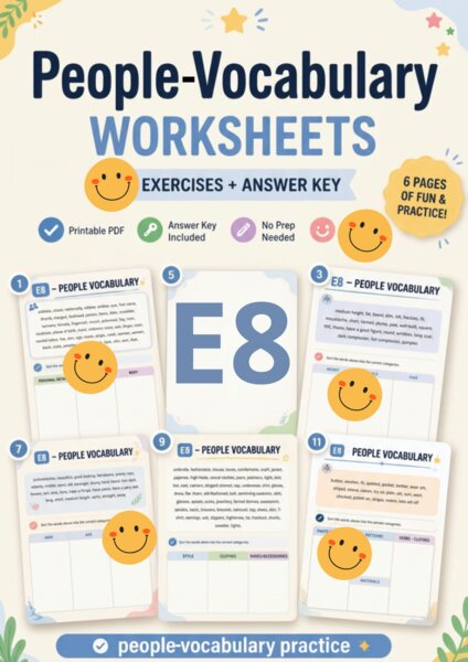 E8  – PEOPLE VOCABULARY