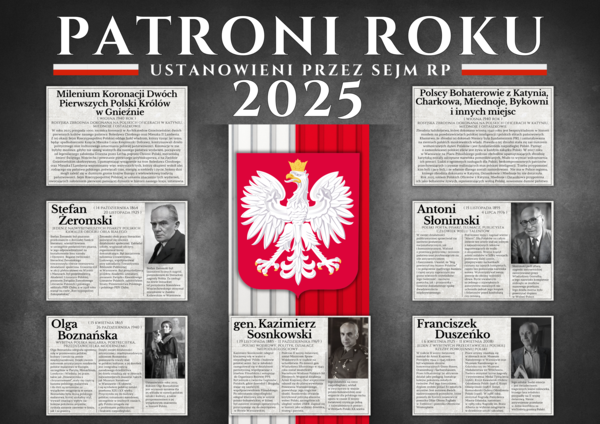 PATRONI ROKU 2025 - Gazetka szkolna