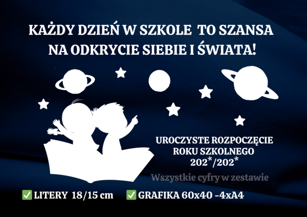 ROZPOCZĘCIE ROKU SZKOLNEGO - DEKORACJA XXL