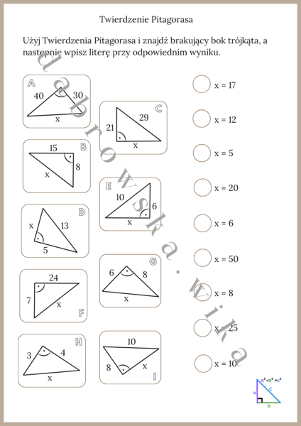 Twierdzenie Pitagorasa